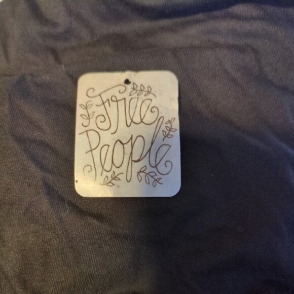 NWT Free People Mexicali Maxi Off-The-Shoulder Jumpsuit Black Size XS Oversized - Picture 7 of 9